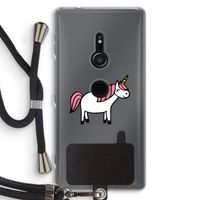 Eenhoorn: Sony Xperia XZ2 Transparant Hoesje met koord