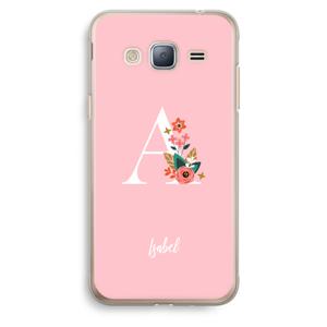 Pink Bouquet: Samsung Galaxy J3 (2016) Transparant Hoesje