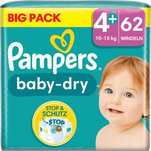 Pampers Pampers Baby Dry Gr. 4+ Maxi Plus (10-15 kg) Big Pack 62 Stk.