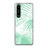 Palmbladeren: Sony Xperia 1 III Transparant Hoesje