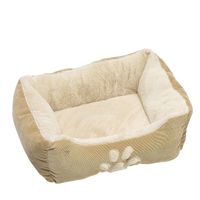 Beige poezen/katten mand/kussen 47 cm