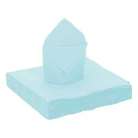 Santex feest servetten lichtblauw - 25x stuks - 40 x 40 cm   -