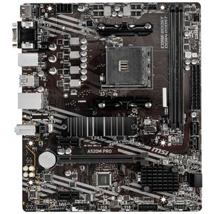 MSI A520M PRO Moederbord Socket AMD AM4 Vormfactor Micro-ATX Moederbord chipset AMD® A520