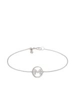 Annoushka bracelet en or blanc 18ct à initiale M ornée de diamants - Argent