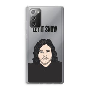 Let It Snow: Samsung Galaxy Note 20 / Note 20 5G Transparant Hoesje