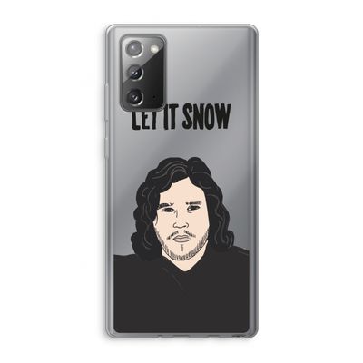 Let It Snow: Samsung Galaxy Note 20 / Note 20 5G Transparant Hoesje