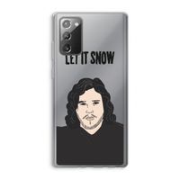 Let It Snow: Samsung Galaxy Note 20 / Note 20 5G Transparant Hoesje