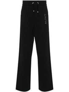 Balmain pantalon de jogging à coupe ample - Noir