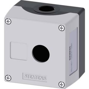 Siemens 3SU1851-0AA00-0AB1 Lege behuizing 1 inbouwplaats, Voor bodembevestiging (l x b x h) 89.4 x 85 x 64 mm Zonder markering Grijs 1 stuk(s)