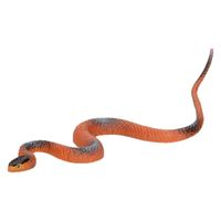 Plastic dieren kleine slangen van 15 cm - Reptielen dieren decoratie/speelgoed   -