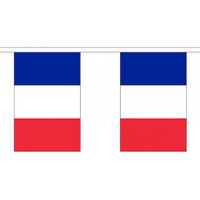 3x Polyester vlaggenlijn van Frankrijk 3 meter   - - thumbnail