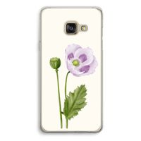 Purple poppy: Samsung Galaxy A3 (2016) Transparant Hoesje