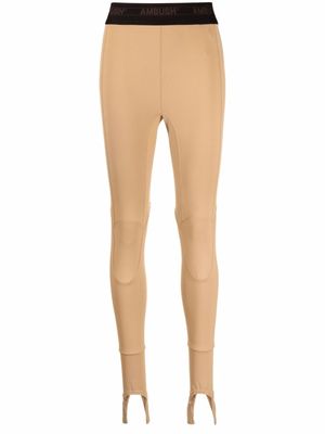 AMBUSH legging fuseau à taille haute - Tons neutres