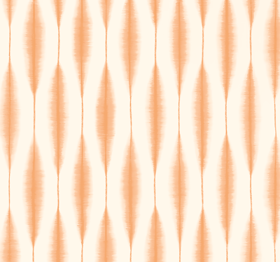 ikat kasuri oranje geometrisch behang