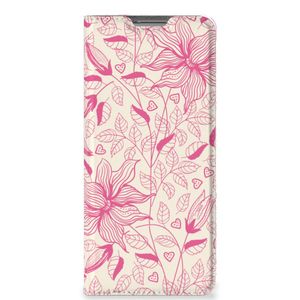 OPPO Find X5 Smart Cover Pink Flowers