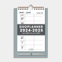 Duoplanner 2024 - 2025 Raster Grijsgroen - thumbnail