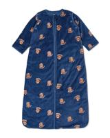 HEMA Slaapzak met afneembare mouwen velvet 3.0tog honden blauw (blauw)