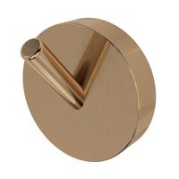 Haceka Kosmos Handdoekhaak - 4x4cm - enkel - geborsteld koper 2012687