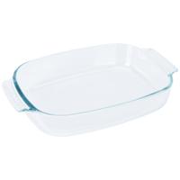 Ovenschaal van glas - ovaal - 2.7 Liter - 34 x 22 x 6 cm - vaatwasser bestendig