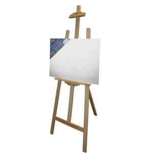 Benson houten schildersezel 140 cm met 2x canvas doeken 40 x 60 cm