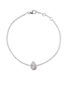 DE BEERS bracelet Aura en or blanc 18ct pavé de diamants taille poire - Argent