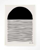 Urban Cotton Wandkleed 'Element' 80 x 110cm in Floating Frame - off white