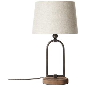 Brilliant Landelijke schemerlamp Sora 25cm koper brons met beige 99019/09