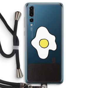 Spiegelei: Huawei P20 Pro Transparant Hoesje met koord