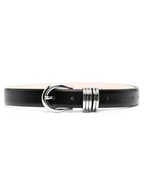 Déhanche ceinture Hollyock en cuir - Noir