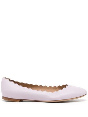 Chloé ballerines Lauren à bord festonné - Violet