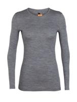 Icebreaker Merino 200 Oasis LS Crewe Thermoshirt Dames Gritstone Hthr-013 S