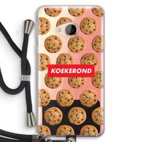 Koekerond: HTC U Play Transparant Hoesje met koord