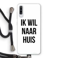 Ik wil naar huis: Samsung Galaxy A70 Transparant Hoesje met koord