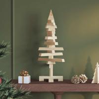 VidaXL Kerstdecoratie kerstboom 60 cm massief grenenhout