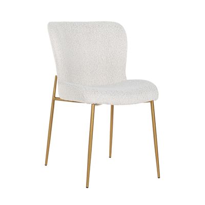 Richmond Eetkamerstoel 'Odessa' Bouclé, kleur Wit