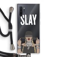 Slay All Day: Samsung Galaxy Note 10 Plus Transparant Hoesje met koord