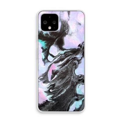 Pastel zwart: Pixel 4 Transparant Hoesje Pastel zwart: Pixel 4 Transparant Hoesje