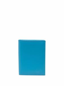 Comme Des Garçons Wallet portefeuille pliant en cuir - Bleu