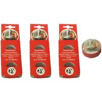 Raamtape rood - 12x rol - 10 meter x 1,8 cm - raamversiering - kerstversiering