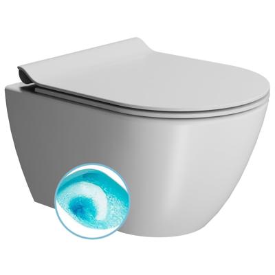 Wand Toilet Swirlflush Sapho Pura 36x50 cm Mat Wit