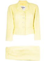 CHANEL Pre-Owned jupe de tailleur en tweed (2010) - Jaune