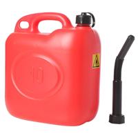 Jerrycan - rood - 10 liter - benzinetank - brandstof tank - diesel - benzine