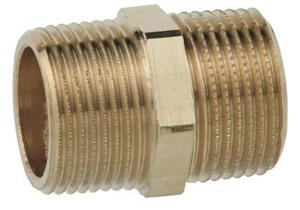 Kirchhoff Dubbele nippel van rood messing, blank, 3/4"ET, (3280) - 988951313