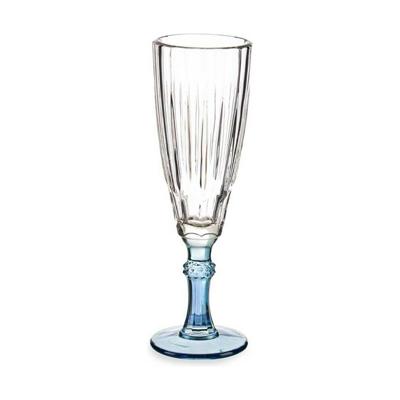 Champagneglas Exotic Kristal Blauw 6 Stuks (170 ml)