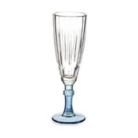 Champagneglas Exotic Kristal Blauw 6 Stuks (170 ml)