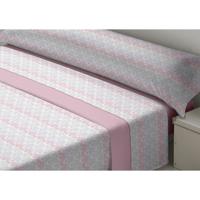 Beddengoedset D'Or SEDALINA KENT Roze Bed van 150 - thumbnail