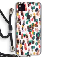 Tropical Dots: Pixel 4a 5G Transparant Hoesje met koord