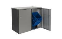 Biohort | ContainerBox Alex Variant 2.1 | Zijwanden Kwartsgrijs-Metallic en Dak Zilver-Metallic - thumbnail