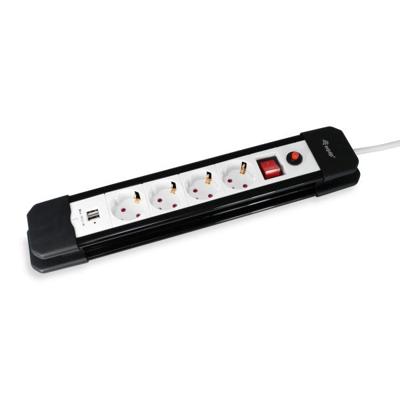 Equip 245553 4-outlet power strip with 2x usb, 4x ac outlet(s) indoor, type f, 1.5 mm², 1.5 m