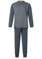 Heren pyjama Warme Dikke Tricot - V-hals - Winter pyjama mannen